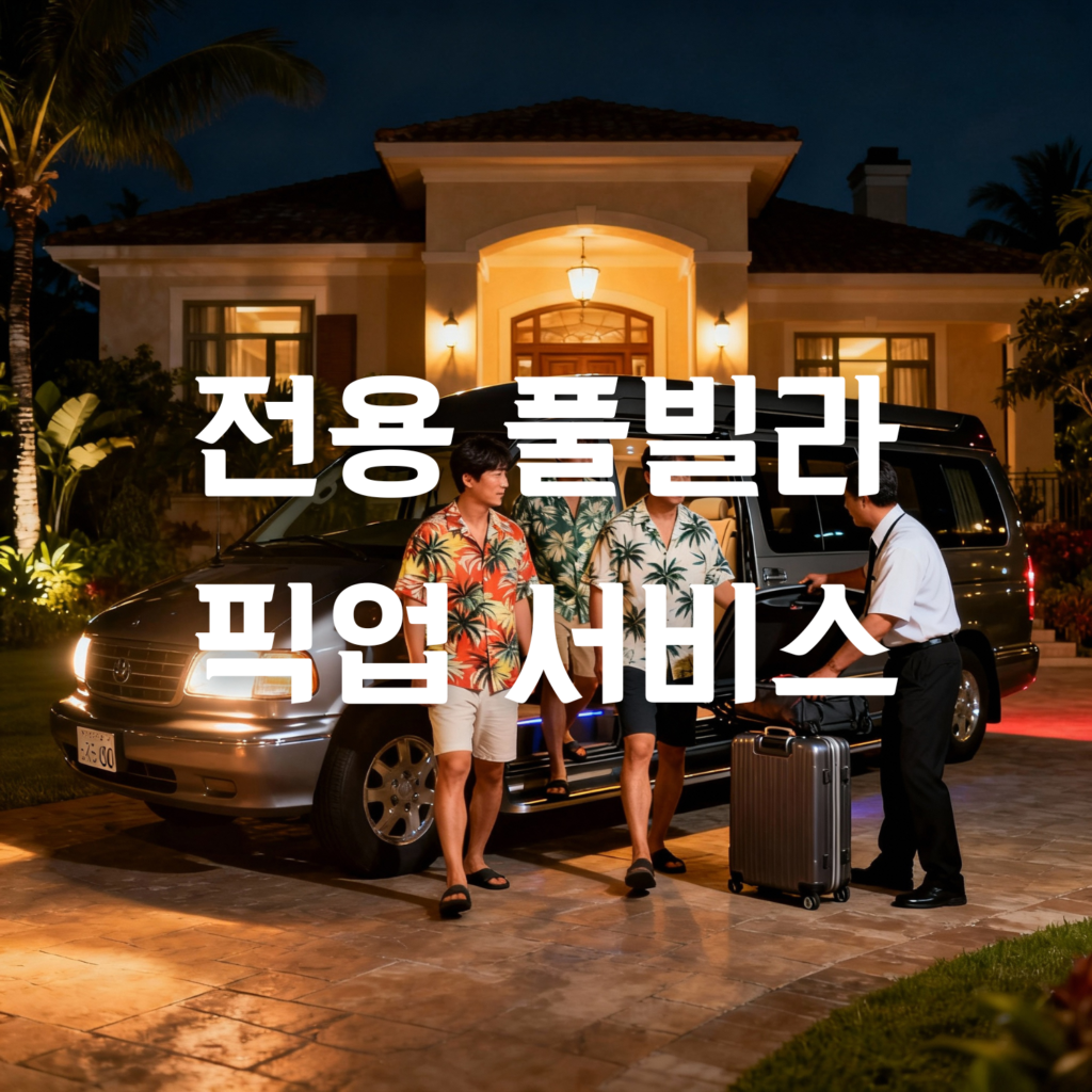 나트랑 풀빌라 픽업